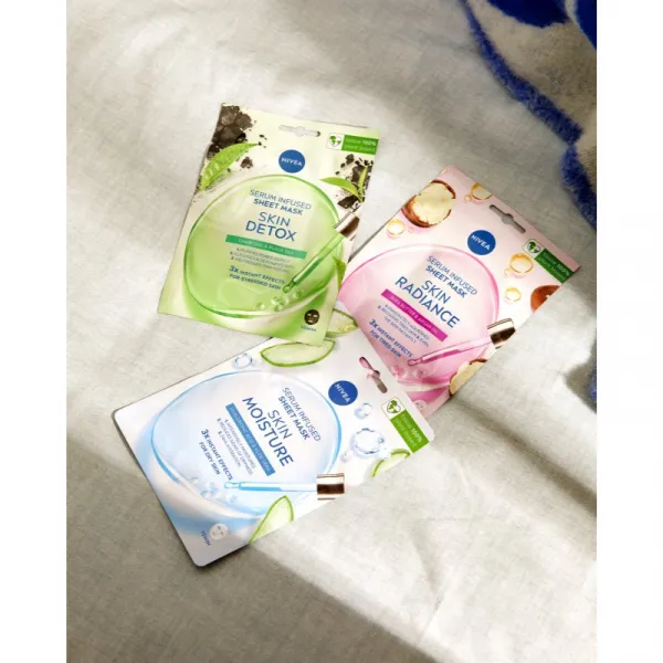 Nivea Skin Radiance rozjasňujúca textilná maska 1 ks