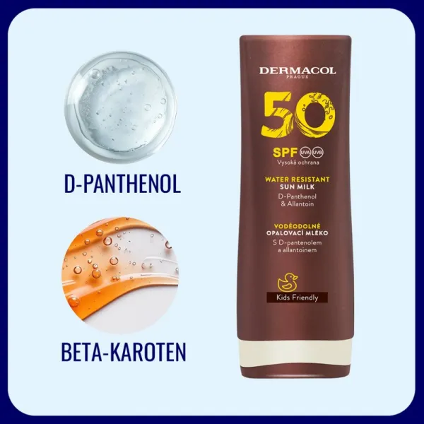 Dermacol Sun Water Resistant vodeodolné mlieko na opaľovanie SPF 50 200 ml