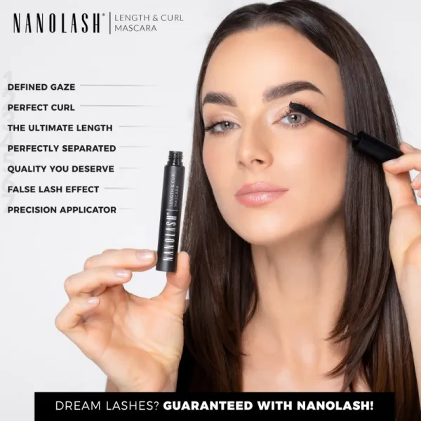 Nanolash Length & Curl Mascara Predlžujúca a spevňujúca riasenka 10 ml