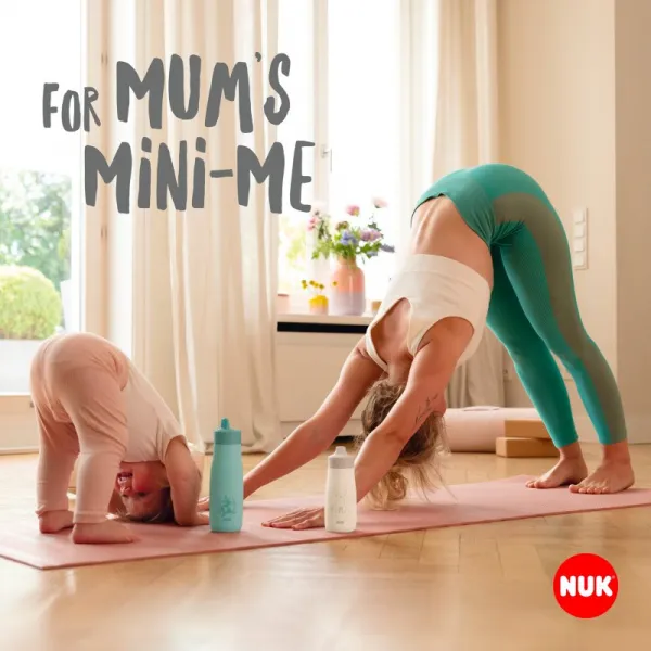 Detská fľaša NUK Mini-Me Sip nerez 300 ml (9+ m.) purple