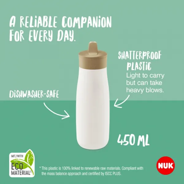 Detská fľaša NUK Mini-Me Flip 450 ml (12+ m.) green
