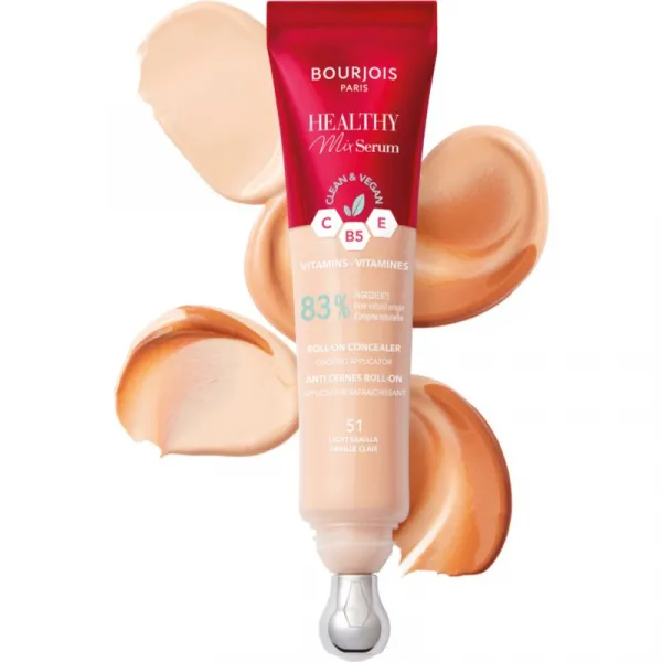 Bourjois Healthy Mix Serum hydratačný korektor na tvár a očné okolie odtieň 51 Light Vanilla 13 ml