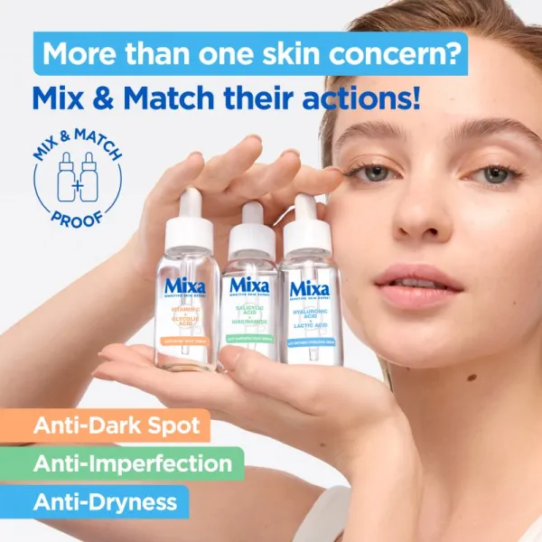 MIXA Sensitive Skin Expert upokojujúce a hydratačné sérum 30 ml