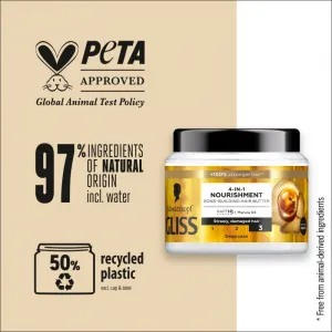 Schwarzkopf Gliss Vyživujúca vlasová maska 4 v 1 vytvárajúca väzby 400 ml