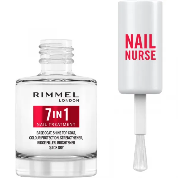 Rimmel Nail Nurse 7-in-1 podkladový a vrchný lak na nechty 7 v 1 12 ml