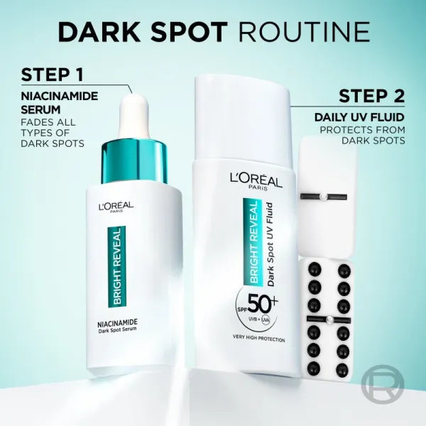 L’Oréal Paris Bright Reveal tekutina proti pigmentovým škvrnám SPF 50+ 50 ml