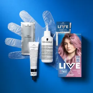 Schwarzkopf LIVE Lightener & Twist permanentná farba na vlasy na zosvetlenie vlasov odtieň 105 Purple Rosé Gold 1 ks