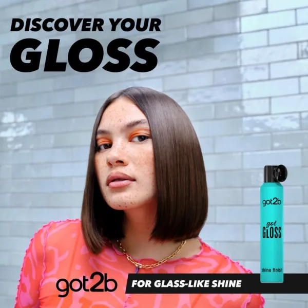 got2b got Gloss Shine Finish sprej na ochranu vlasov pred teplom na lesk a hebkosť vlasov 200 ml