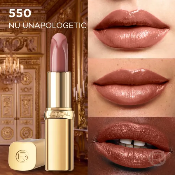 L’Oréal Paris Color Riche Free the Nudes krémový hydratačný rúž odtieň 550 NU UNAPOLOGETIC 4,7 g