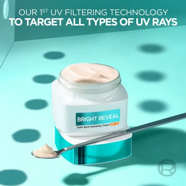 L’Oréal Paris Bright Reveal hydratačný krém proti pigmentovým škvrnám SPF 50 50 ml