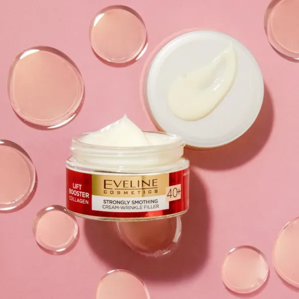 Eveline Cosmetics Lift Booster Collagen intenzívny vyhladzujúci krém na vrásky 40+ 50 ml