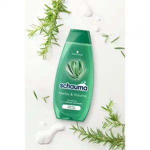Schwarzkopf Schauma Herbs & Volume šampón pre jemné vlasy bez objemu 400 ml
