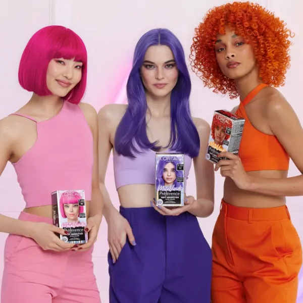 L’Oréal Paris Préférence Meta Vivids semi-permanentná farba odtieň 7.222 Meta Pink 1 ks
