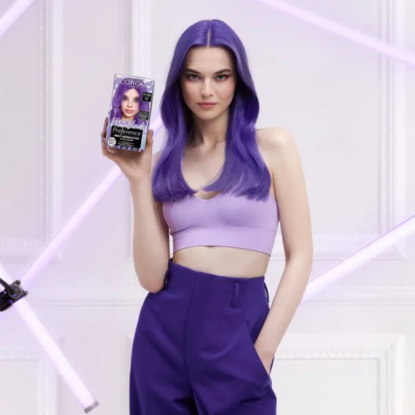 L’Oréal Paris Préférence Meta Vivids semi-permanentná farba odtieň 9.120 Meta Lilac 1 ks