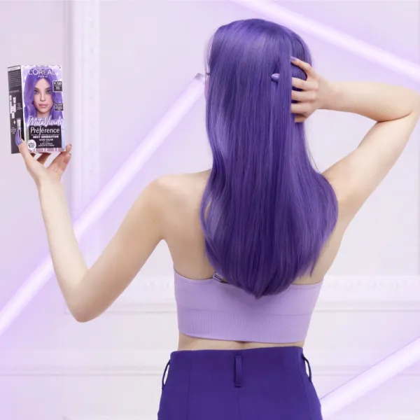 L’Oréal Paris Préférence Meta Vivids semi-permanentná farba odtieň 9.120 Meta Lilac 1 ks