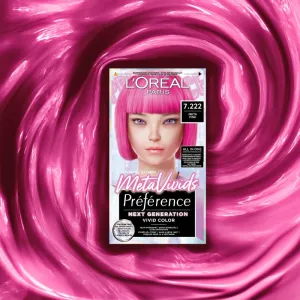 L’Oréal Paris Préférence Meta Vivids semi-permanentná farba odtieň 7.222 Meta Pink 1 ks