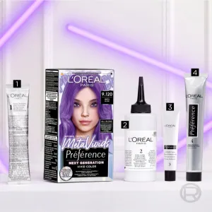 L’Oréal Paris Préférence Meta Vivids semi-permanentná farba odtieň 9.120 Meta Lilac 1 ks