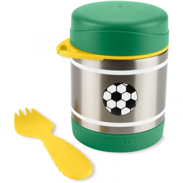 SKIP HOP - SKIP HOP Spark Style Termoska na jedlo s lyžičko/vidličkou Futbal 325 ml, 3r+