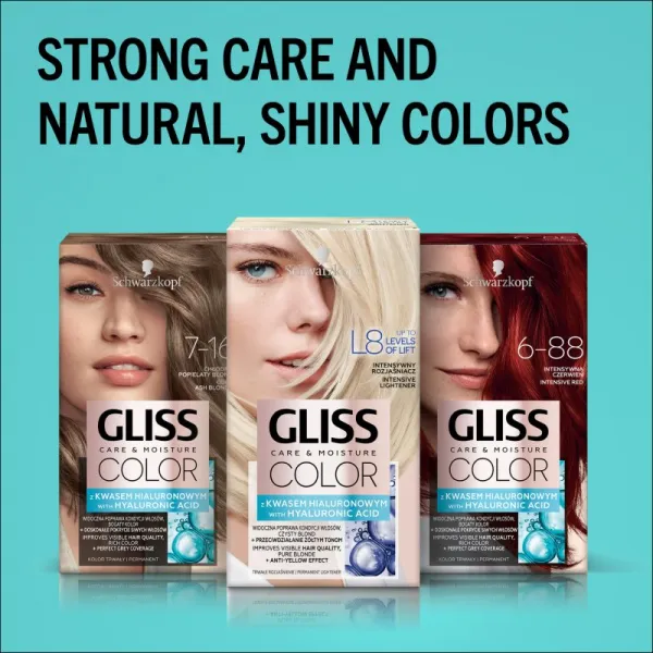 Gliss Color farba na vlasy intenzívny zosvetľovač L8