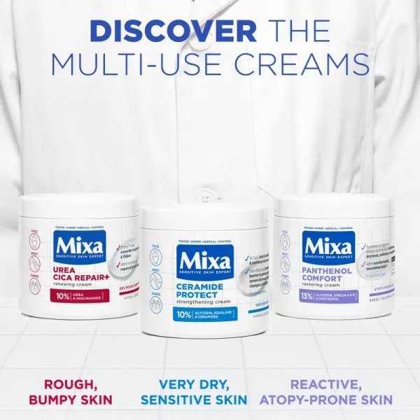 MIXA Urea Cica Repair+ regeneračný telový krém pre veľmi suchú pokožku 400 ml