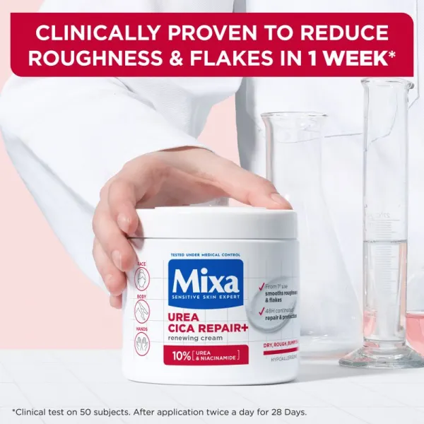 MIXA Urea Cica Repair+ regeneračný telový krém pre veľmi suchú pokožku 400 ml