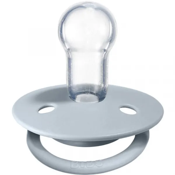 BIBS De Lux One Size cumlík Iron / BabyBlue 2 ks