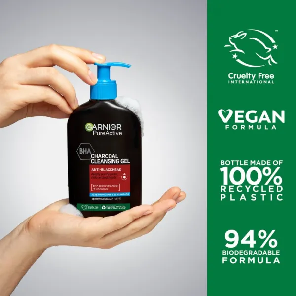 Garnier Charcoal čistiaci gél 250ml 1ks