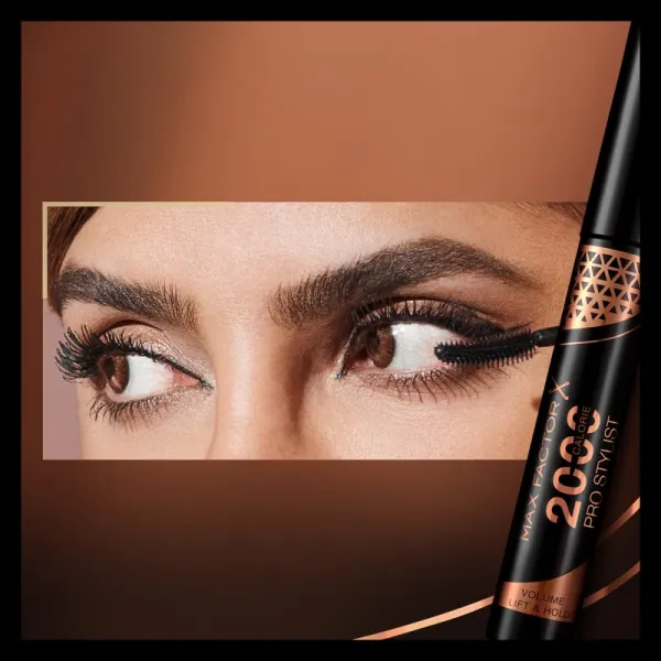 Max Factor 2000 Calorie Pro Stylist riasenka pre objem a natočenie rias odtieň Black 9 ml