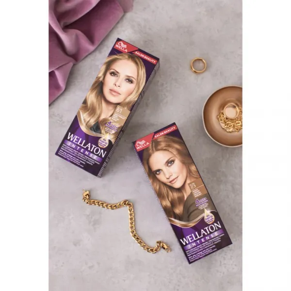Wella Wellaton Intense permanentná farba na vlasy s arganovým olejom odtieň 7/3 Hazelnut 1 ks