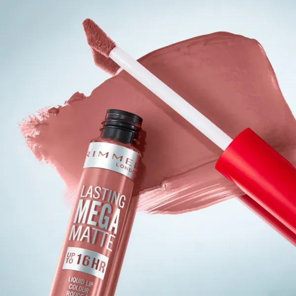Rimmel Lasting Mega Matte ľahký tekutý matný rúž 16h odtieň Strapless 7,4 ml