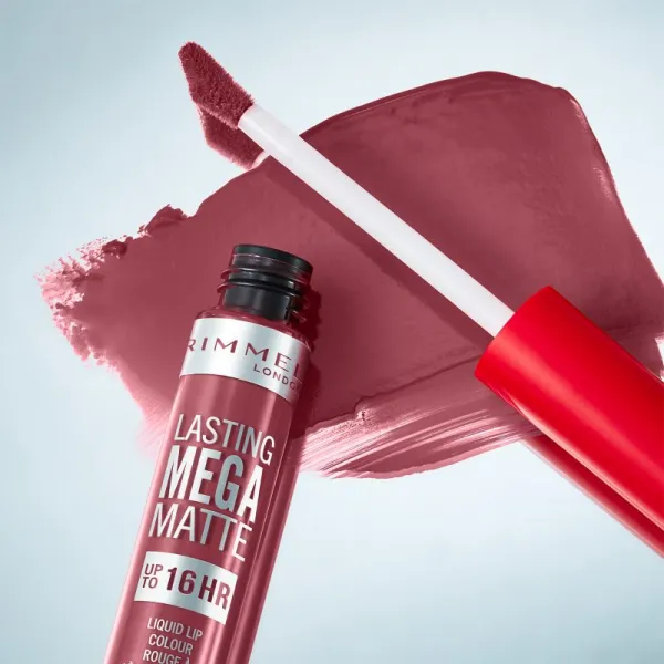 Rimmel Lasting Mega Matte ľahký tekutý matný rúž 16h odtieň Coral Sass 7,4 ml