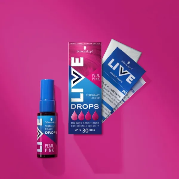 Schwarzkopf Live Drops dočasná farba ružový kvet 30 ml