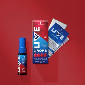 Schwarzkopf Live Drops dočasná farba ohnivá červená 30 ml