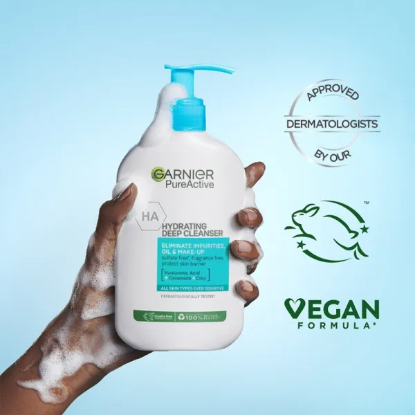 Garnier Pure Active hydratačný čistiaci gél proti nedokonalostiam, 250 ml