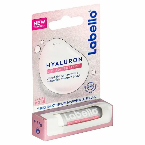 Labello Hyaluron Rose balzam na pery 5,2 g