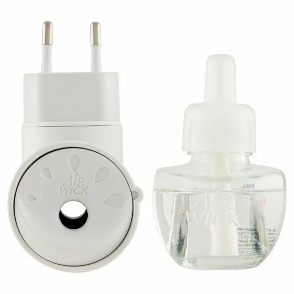 Air Wick Essential Oils Osviežovač vzduchu strojček a náplň rozkvitnutá lúka a jarný vánok 19 ml