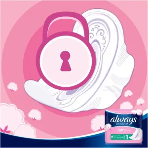 Always Platinum Normal Menštruačné Vložky s Krídelkami, 40 ks