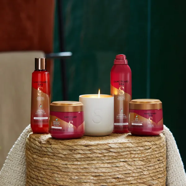 Sanctuary Spa Ruby Oud ošetrujúci sprchový olej s vyživujúcim účinkom 250 ml