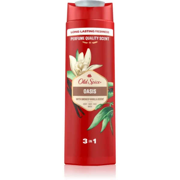 Old Spice Oasis 3 v 1 Sprchový Gél a Šampó Pre Mužov 400ml