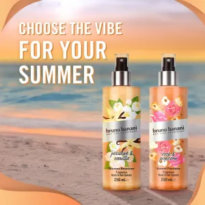 Bruno Banani Sunset Blossom Jasmine & Vanilla parfumovaný sprej na telo a vlasy pre ženy 250 ml