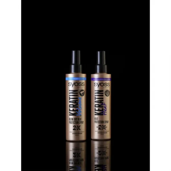 Syoss Keratin & Volume Blow Dry sprej pre tepelnú ochranu 200 ml