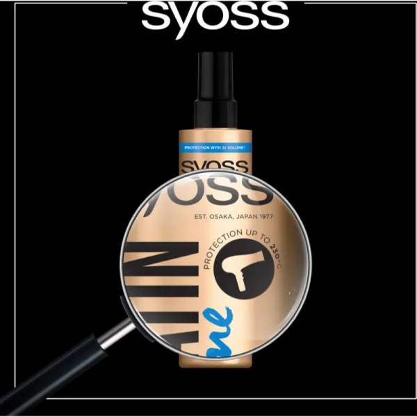 Syoss Keratin & Volume Blow Dry sprej pre tepelnú ochranu 200 ml