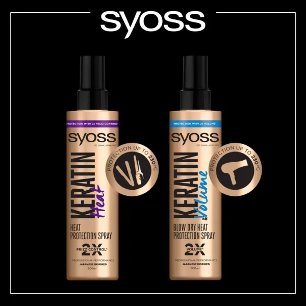 Syoss Keratin Heat sprej ochrana pred teplom 200 ml