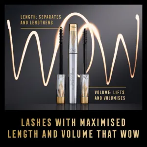 Max Factor Masterpiece Lash Wow riasenka pre predĺženie, natočenie a objem s kefkou 2 v 1 odtieň Black 7 ml