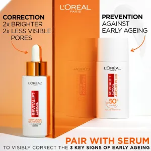 L’Oréal Paris Revitalift Clinical denný pleťový fluid s SPF 50+ a vitamínom C SPF 50+ 50 ml