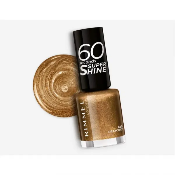 Rimmel 60 Seconds Super Shine lak na nechty odtieň 820 Craycray 8 ml