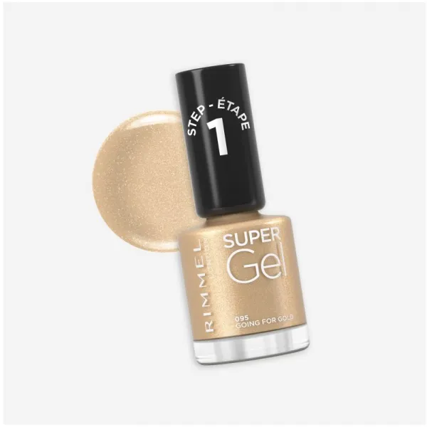 Rimmel Super Gel gélový lak na nechty bez použitia UV/LED lampy odtieň 095 Going For Gold 12 ml