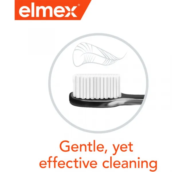 Elmex Swiss Made zubné kefky ultra soft Yellow + Blue + White 3 ks