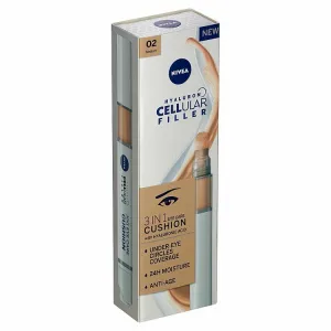Nivea Hyaluron Cellular Filler tónujúci hydratačný krém na oči odtieň 02 Medium 4 ml
