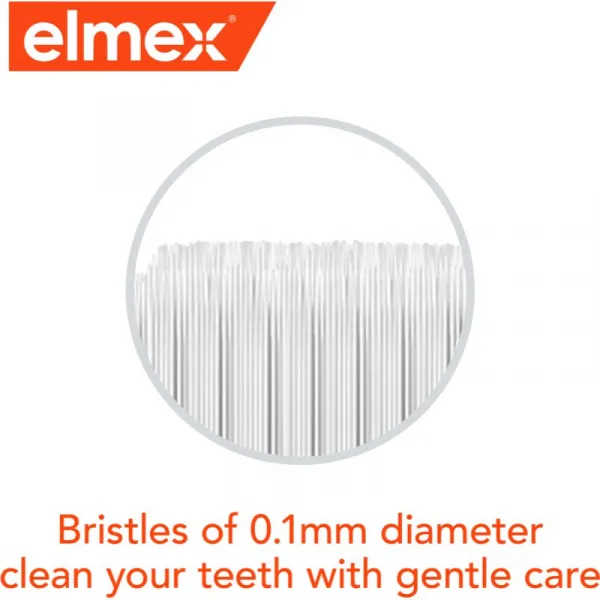 Elmex Swiss Made zubné kefky ultra soft Yellow + Blue + White 3 ks